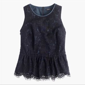 J.Crew Black Lace Top